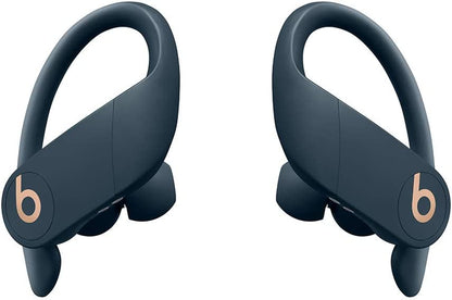 Power Pro Wireless Earbuds -  H1 Headphone Chip, Class 1 Bluetooth Headphones, 9 Hours of Listening Time, Sweat Resistant, Built-In Microphone - Navy